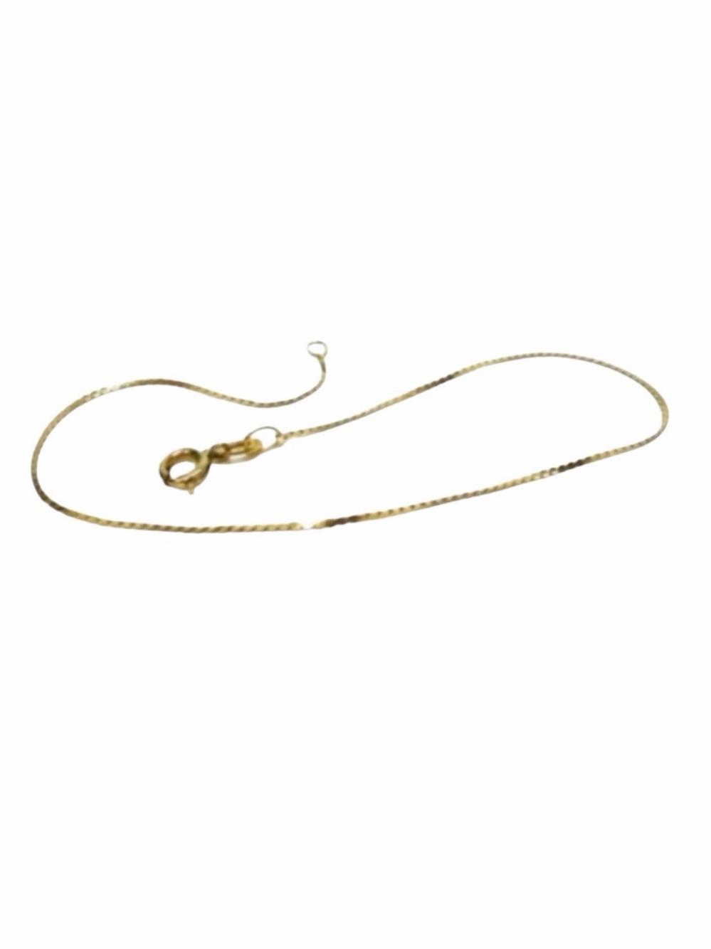 14K Solid Yellow Gold Bracelet - S Link - 7 inch length - estate vintage